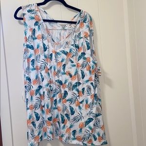 Pineapple tropical tank top